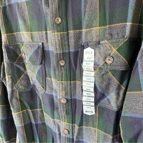Duluth Trading Co Men's Burlyweight Flannel Relaxed Fit Shirt Size Medium NWT - Picture 3 of 10